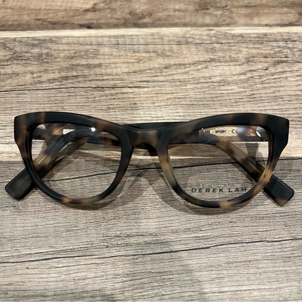 Derek Lam Tortoiseshell Brown And Black Cat-Eye Glasses